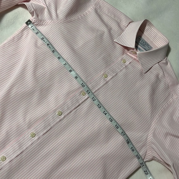 Men’s button down dress shirt. Sz 15.5/35 pink & white - Picture 3 of 5